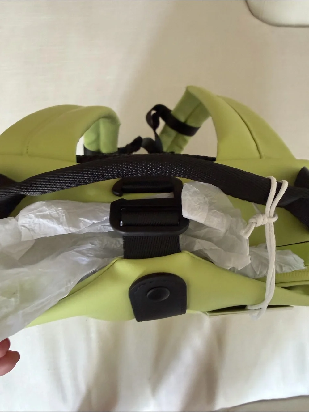 NEW RAINS Citric  Green Waterproof Backpack